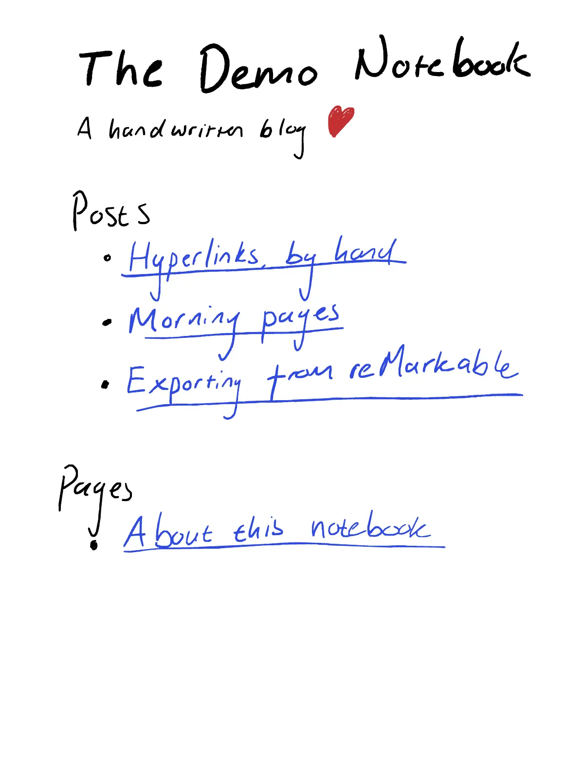 Home, handwritten page 1